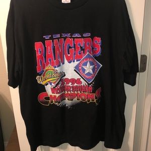 SOLD Vintage 1996 Texas Rangers Champions T shirt